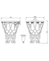 ***OFER/DES***  BASKETBALL * APLIQUE CESTA BALONCESTO BLANCO